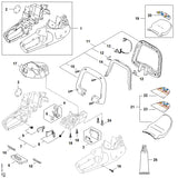 STIHL 4521-600-0809 Carter positie 1 technische tekening
