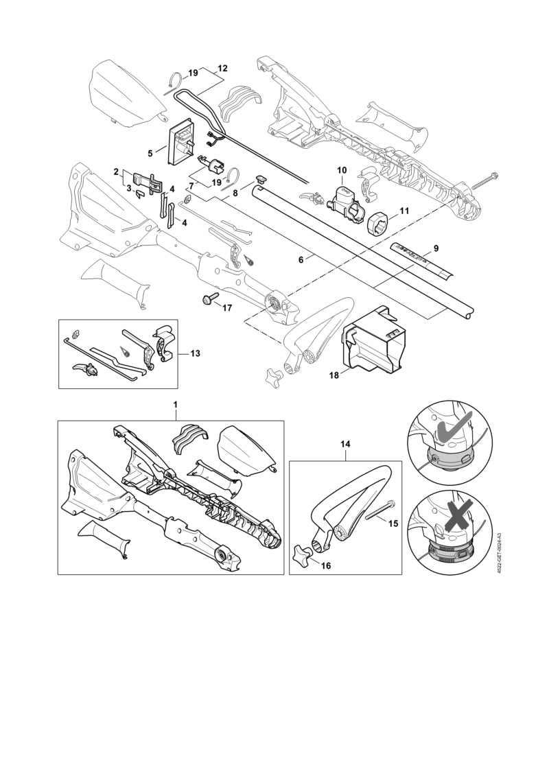 STIHL 4522-710-7120 Steel positie 6 technische tekening