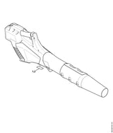 STIHL 0000-967-3447 Sticker Machinenummer positie 2 technische tekening