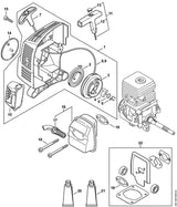 STIHL 4140-149-0602 Uitlaatdemperpakking positie 18 technische tekening