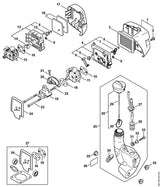 STIHL 4140-140-2801 Filterhuis positie 13 technische tekening