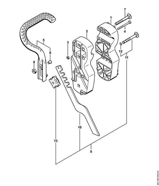 STIHL 4601-740-4000 Bout positie 11 technische tekening
