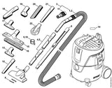 STIHL 4901-504-3000 Spaanzuiger positie 8 technische tekening