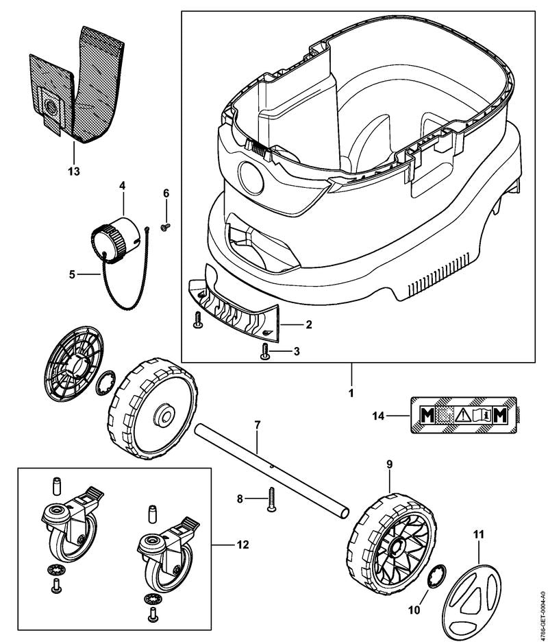 STIHL 4774-791-7000 As positie 7 technische tekening