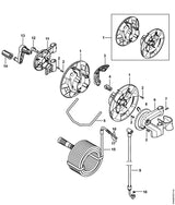 STIHL 4900-503-1401 Beugel positie 8 technische tekening