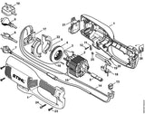 STIHL 6440-430-1401 elektronicamodule positie 17 technische tekening