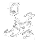STIHL 4812-790-5101 Afdekkap positie 4 technische tekening