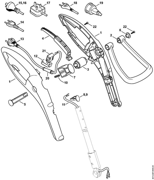 STIHL 6421-791-9200 kap positie 6 technische tekening