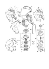 STIHL 4008-710-3600 Spoelhuis positie 23 technische tekening