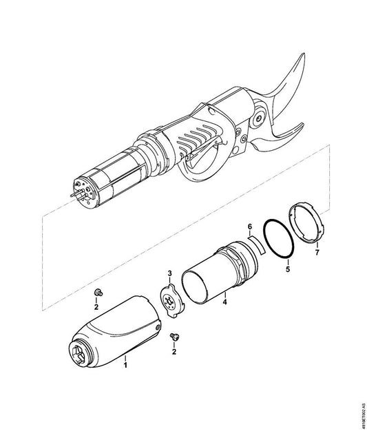 STIHL 4861-792-6200 Borgring positie 7 technische tekening