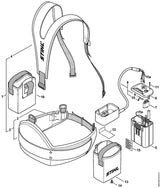 STIHL 4850-967-1813 Typeplaatje positie 15 technische tekening