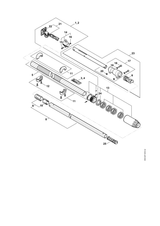 STIHL 4859-710-7112 Steel positie 8 technische tekening