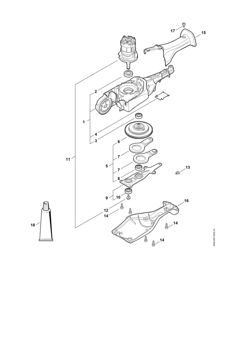 STIHL 9452-621-0157 Borgveer 7x1 positie 13 technische tekening