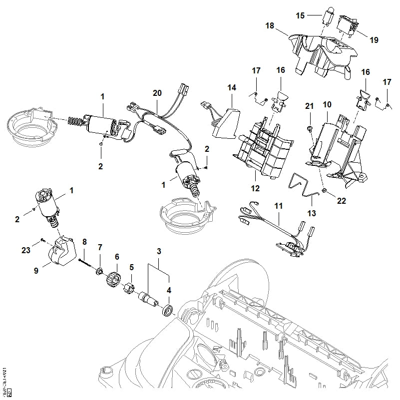 STIHL 9110-324-1260 Lenskopbout M6x12 positie 21 technische tekening