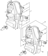 STIHL 4861-710-6400 Slot positie 14 technische tekening