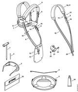 STIHL 4119-792-4305 Spanbeugel positie 5 technische tekening