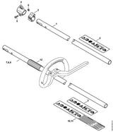 STIHL 0000-967-7340 Waarschuwingssticker FSA positie 11 technische tekening