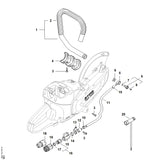 STIHL 9645-945-7506 O-ring 10x3 positie 7 technische tekening