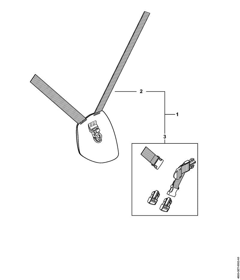 STIHL 4866-007-1000 Onderdelenset AR positie 3 technische tekening