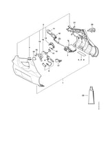 STIHL 4866-790-1005 Handgreephuis positie 2 technische tekening