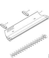 STIHL HA027480400 Klem positie 2 technische tekening