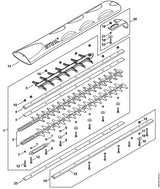 STIHL 4869-710-5903 Heggenschaar R positie 1 technische tekening