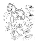 STIHL 4869-602-1200 Carter links positie 3 technische tekening