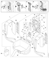 STIHL 4241-791-5900 Aanslagrubber positie 14 technische tekening