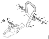STIHL 1140-791-2801 AV-rubber positie 10 technische tekening