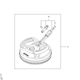 STIHL 4910-500-3911 Vlaktereiniger positie 1 technische tekening