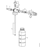 STIHL 4915-502-0900 Beschermkap positie 5 technische tekening