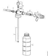STIHL 4915-703-1600 Slang positie 3 technische tekening