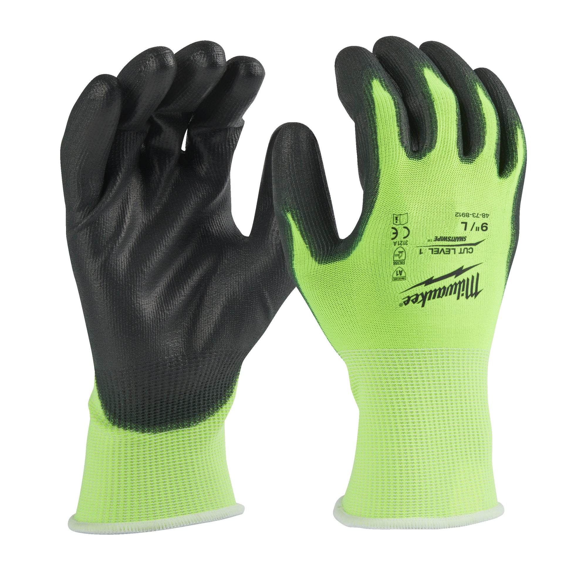 Milwaukee Hi-Vis Cut A Handschoenen - 9/L - 1 paarkeizers_nu