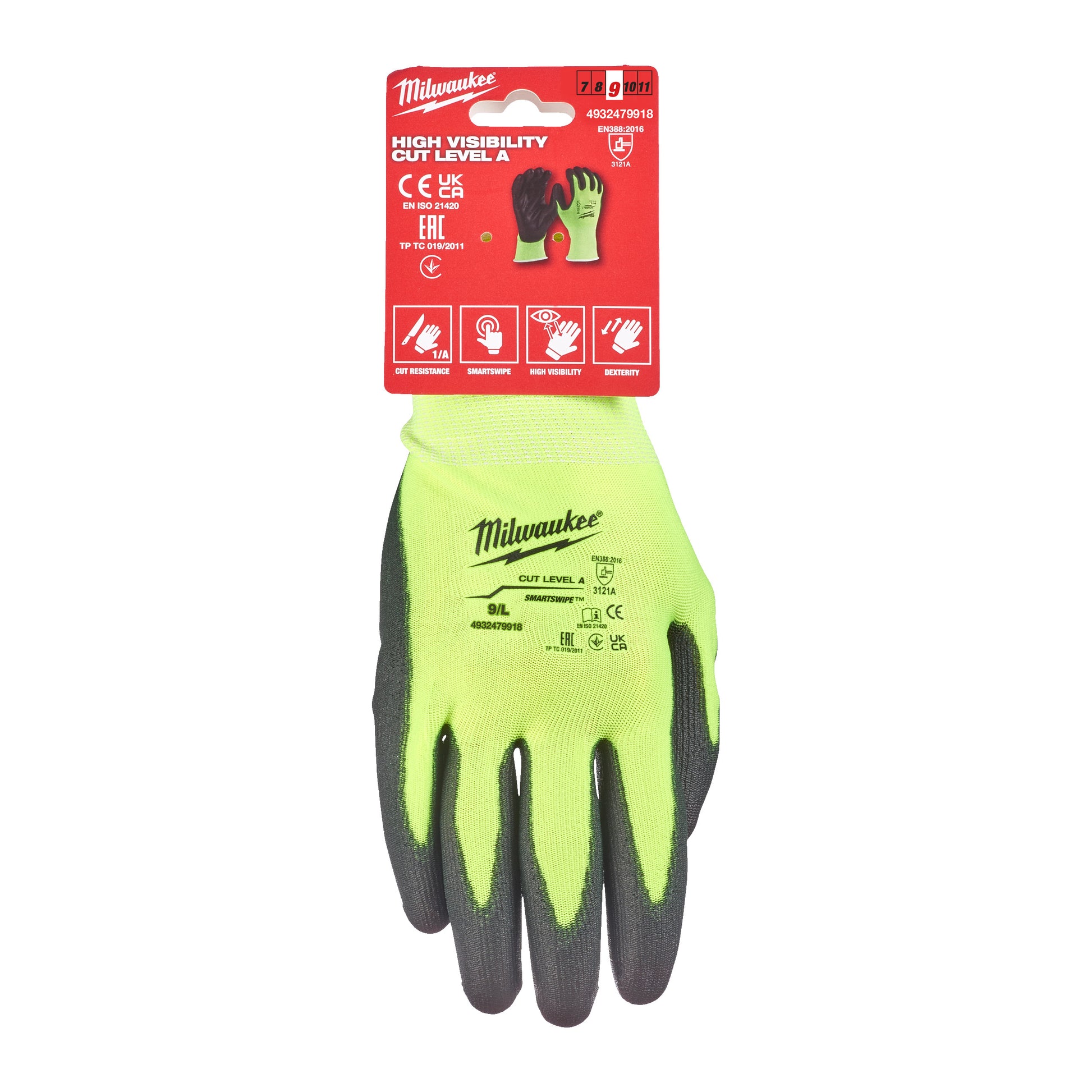 Milwaukee Hi-Vis Cut A Handschoenen - 9/L - 1 paarkeizers_nu_12