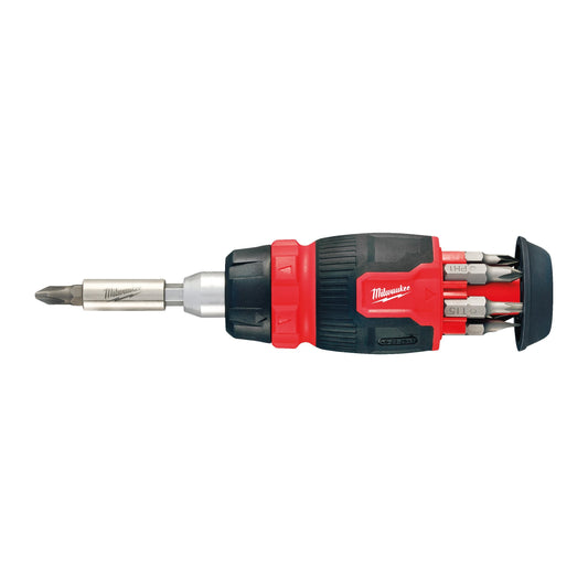 Milwaukee 8 in 1 compact multi-bit schroevendraaier