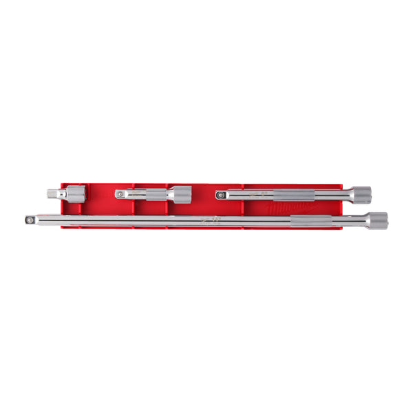 Milwaukee 3/8˝ verlengstukken set (4-delig)