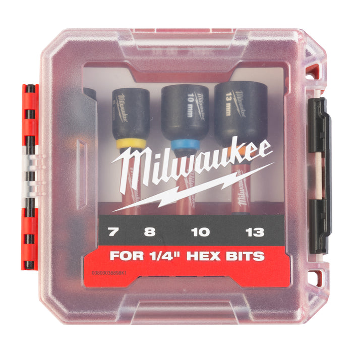 Milwaukee SHOCKWAVE magnetische moeraandraaierset (4 stuks)keizers_nu