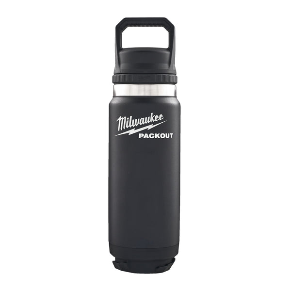 Milwaukee PACKOUT 710 ml Fles met Deksel - Zwart