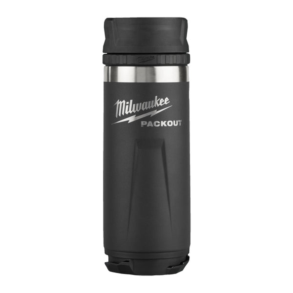Milwaukee PACKOUT 532 ml fles met drinkdop zwart