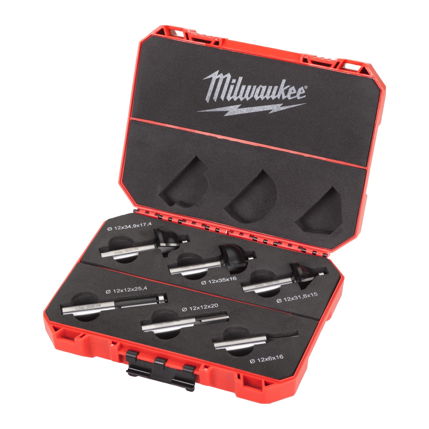 Milwaukee Frees set (6/12mm groeffrees, 12mm kantenfrees, 3 x afrondfrees)keizers_nu