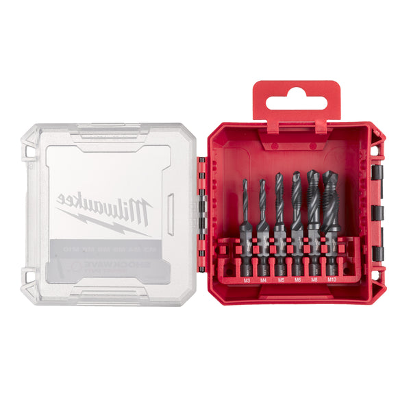 Milwaukee 1/4" HSS-G Combi Boor-Tap 6-delige set