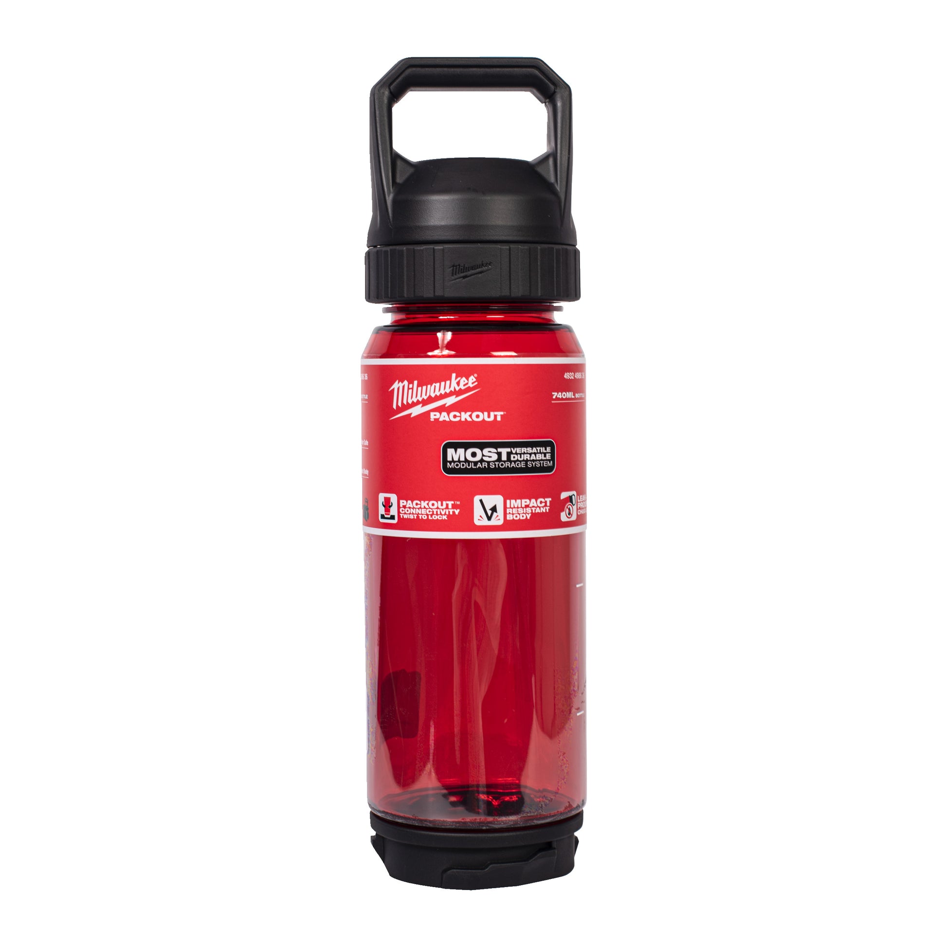 Milwaukee PACKOUT 740 ml Plastic fles met drinkdop roodkeizers_nu_12