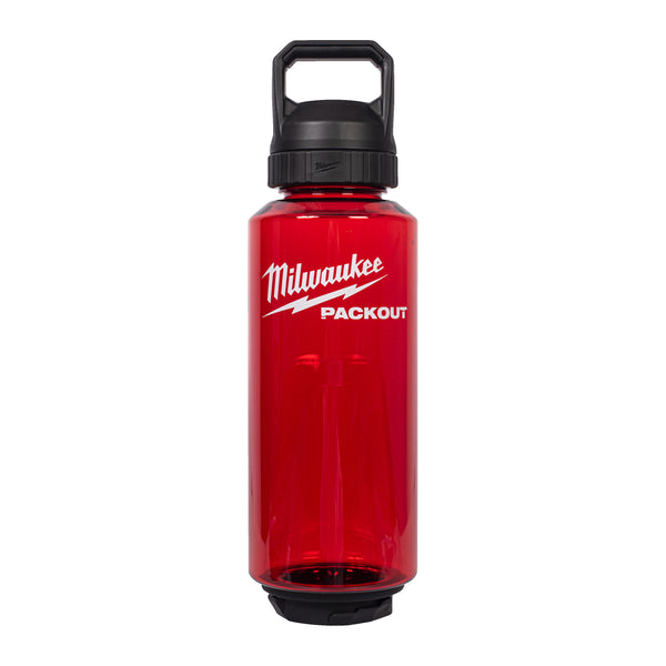 Milwaukee PACKOUT 1420 ml Plastic fles met drinkdop rood