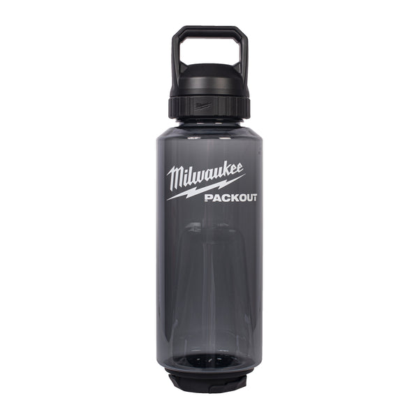 Milwaukee PACKOUT 1420 ml Plastic fles met drinkdop zwart