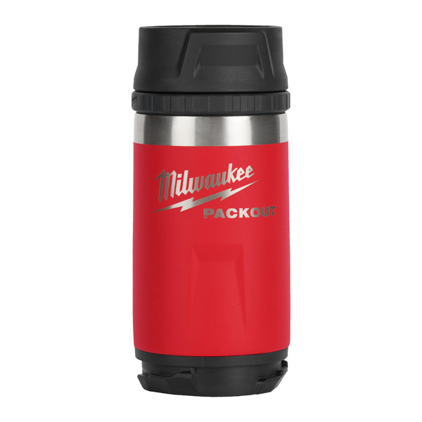 Milwaukee PACKOUT 355 ml fles met drinkdop rood