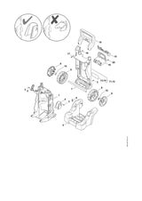 STIHL 4950-790-5106 Afdekkap positie 11 technische tekening