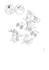 STIHL 4950-791-4900 Achterhandgreep positie 13 technische tekening
