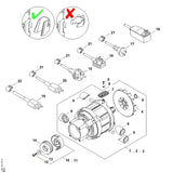 STIHL 4950-760-8708 Tuimelschijf positie 10 technische tekening