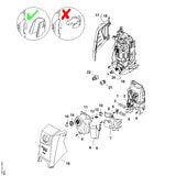 STIHL 9645-945-7576 O-ring N10,77x2,62-NBR60 positie 13 technische tekening
