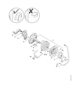STIHL 4950-500-0814 Hogedrukslang positie 12 technische tekening